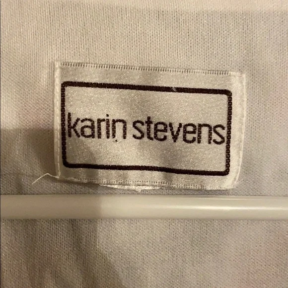 KARIN STEVENS SHEER SLEEVELESS FLORAL DRESS R - Picture 3 of 3